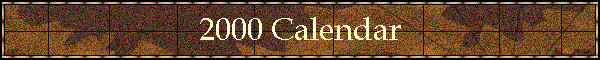 2000 Calendar