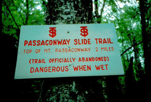 1997 Sign at bottom of trail