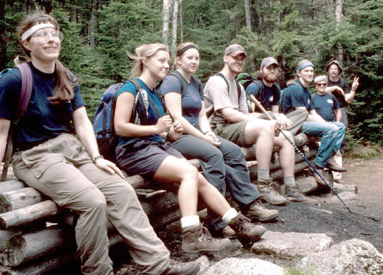 2001 Walden Crew (center) resting at Camp Rich