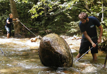 Paugus Brook stepping stones